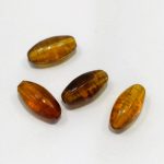Plastična perla prozirno karamel  11