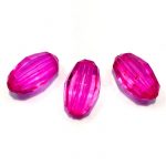 Plastična perla prozirno pink  4