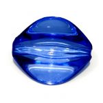 Plastična perla prozirno plava  11