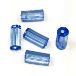 Plastična perla prozirno plava  6