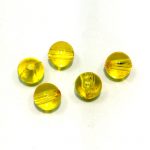 Plastična perla prozirno žuta  10