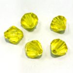 Plastična perla prozirno žuta  12