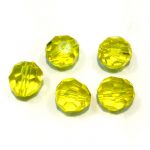 Plastična perla prozirno žuta  16